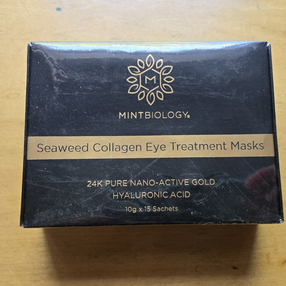 NEW❤️  15 Eye Masks, Treatmemt Masks MINTBIOLOGY 15 pack Seaweed Collagen